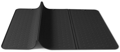 Stove Top Cover - Silicone Electric Stove Cover Mat, 28x20x7.87inches Induction Hob Protector Mat, Black Silicone Cooktop Covers | Dish Drying Counter Pad For Home RV Cafe Apartment Farmhouse