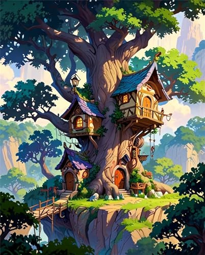Puzzle für Erwachsene 120 Teile Woods Baumhaus, Puzzle 120 Teile Erwachsene 25x20cm, Pädagogisches Spiel Herausforderung Spielzeug, Puzzles Geschenke