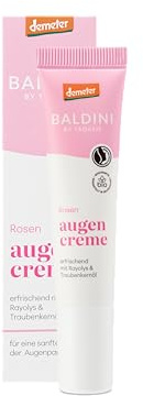Naturkosmetik Augencreme Rose – feuchtigkeitsspendende Pflege mit Traubenkernöl, glättend & beruhigend