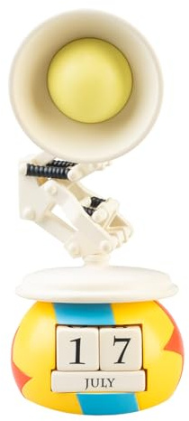 Grupo Erik Pixar Lampe Figur Ewiger Kalender Merch Geschenke | 3D Kalender Tischkalender zum Aufstellen - Dauerkalender 8,6 x 19 x 8,9 cm - Offizieller Pixar Merch Büro Deko