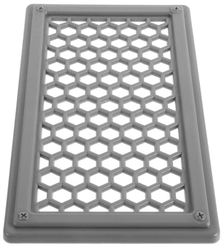 CVUTOVO Universal Vent Grill Air Outlet Panel for Passenger Cars and Yachts, Rectangular Abs with Stylish Grey Design, Improves Air Circulation, for Vehicles and Rvs