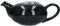 London Pottery Pebble Teapot with Infuser for Loose Tea, Stoneware, Gloss Flecked Black, 4 Cup (1 Litre)