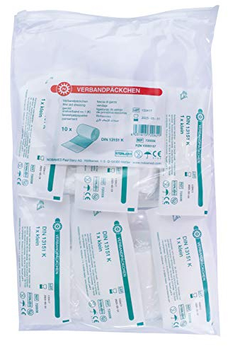 10x NOba Verbandpäckchen Verbandspäckchen Verband, steril, DIN13151 Erste Hilfe, S