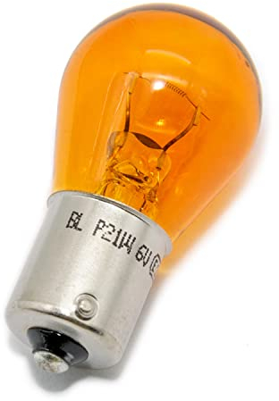 Kugellampe 6V 21W BA15s - Gelb/Orange