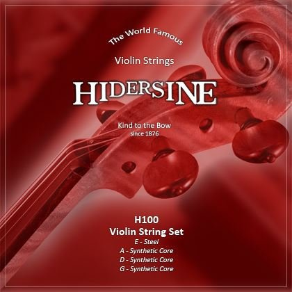 Hidersine H100 Violin Strings 1/2-1/4 Set for smaller Violins. Synthetic Core for enhanced stability and improved tone.