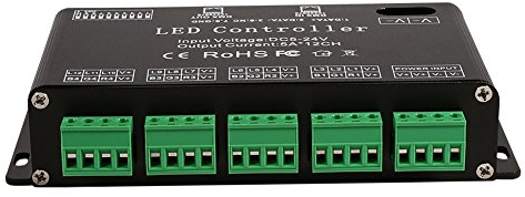 DC5V-24V 6-Kanal-LED-Decoder-Dimmer DMX-Signalanzeige Blinkt Funktion DMX-Controller LED-Decoder-Dimmer DMX-Decoder-Treiberstreifenmodul