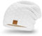 Mikos * Damen Frauen Herren Mütze Winter Strickmütze Wintermütze Gefütterte Beanie Unisex (654) (Weiß)