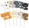 Assorted Cute Cats Cupcake Toppers - 12pk - Decoration Picks