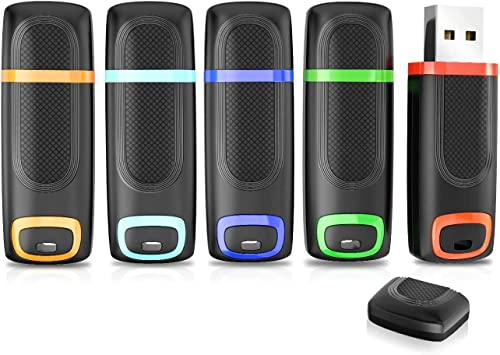 Vansuny - Memoria USB 3.0 32 GB Pack 5, Pendrive USB 32GB Alta Velocidad con indicador LED y Tapa para PC, Desktop, Portátil, Audio de Coche, Consolas de Juegos