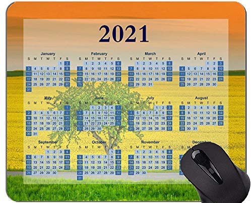 2021 Mouse Pad Kalender, Sky Sunset Romance Rubber Mouse Pad