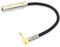 PNGKNYOCN Câble Audio 3,5 mm à 6,35 mm, Angle Droit plaqué Or 1/8 TRS mâle à 1/4 TRS Femelle stéréo câble Audio Court pour Extension et Conversion de câble Audio (15 cm)