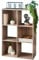 spot on dealz® 6 Cubes Wooden Oak small cube Storage unit wooden bookcase free standing shelf grey Living Room, Home, Office Use Furniture to shelve dvd, books, magazines etc