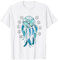 Dreamcatcher Boho Blau Schmetterling Grafik Federn Dream Away T-Shirt