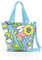 reisenthel shopper Geräumige Shopping Bag und edle Handtasche in einem Aus wasserabweisendem Material, Couleur:florist lagoon
