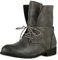 VAN HILL Damen Stiefeletten Schnürstiefeletten Leder-Optik Schuhe Basic Boots Schnürer Freizeitschuhe 149638 Dunkelgrau 37
