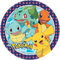 amscan 9904820-66 – Lot de 8 assiettes Pokémon - Diamètre : 23 cm - En papier - Assiettes en carton - Assiettes jetables - Pour anniversaire d'enfant