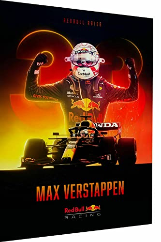 Magic Canvas Art Leinwand F1 Formel1 Max VerstappenLeinwandbild 1- teilig Hochwertiger Kunstdruck Wandbilder – B8158, Größe: 40 x 30 cm