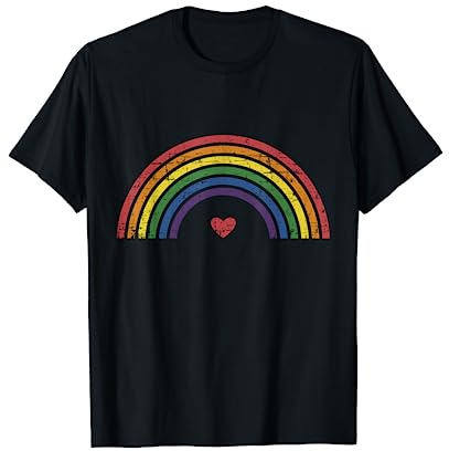 Regenbogen LGBT für schwule und lesbische Pride Fans T-Shirt