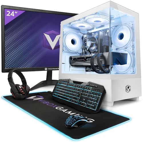 Vibox III-112 High End Gaming PC Set Komplett • Monitor 24 Zoll • Intel Core i7 9700KF 4,9 GHz • Nvidia RTX 4070 12 GB • 32 GB RAM • 1 TB SSD • 600W PSU • Windows 11 • WiFi