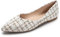 MACHSWON Womens Flat Slip on Pumps Ladies Ballet Pointed Toe Ballerina Dolly Bridal Shoes(White, Size 6)