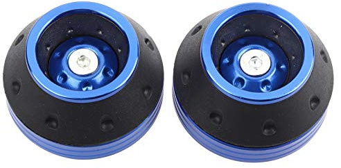 Vorderradgabel Sturzpads Crash Protector, CNC Aluminium Vorderradgabel Sturzpads Motorrad Absturzschutz Motorrad Vorderrad Motorrad Fallschutz Roller Moped Gabel Rahmen Rad Scooter Moped(Blau)