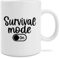 Hole Gadget Tazze Divertenti, Tazza Mug con Idee Regalo Divertente e Originali da Colazione o da The, Regali Simpatici per Sorella, Mamma, San Valentino, Uomo, Donna (Survival mode)