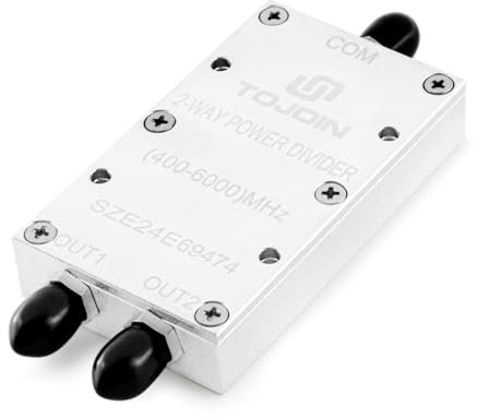TOJOIN 0.4-6 GHz Divisore di Potenza RF a Microstriscia, Microstrip Power Divider 2 vie SMA splitter per Sistema di Antenna/Radar/Bluetooth/Comunicazioni Senza Fili(PS-2SM-0460)