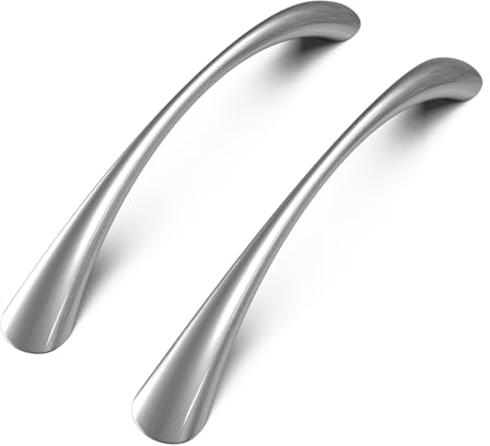 LONTAN 10 Stück Schrankgriffe Griffe für Küchenschränke 128mm lochabstand Möbelgriffe Edelstahl Küchengriffe Edelstahl Gebürstet Türgriffe Küche Schubladengriffe