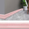 Zoegneer Wandverkleidung, Sockelleiste, Dekoration, Aufkleber, wasserdicht, Spiegelbordüre, Wanddekoration für Zuhause (Rosa)
