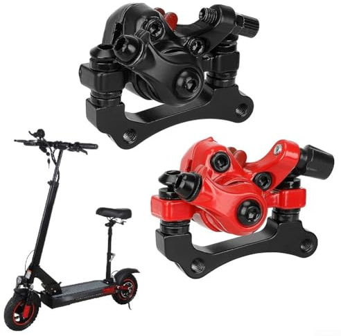 DAZZLEEX 10 Zoll Elektroroller Eisen Scheibenbremse E-Scooter Scheibenbremse Bremssattel Für Kugoo M4 Roller (Schwarz)