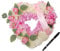 Myazs Künstliche Blume, Beerdigung, Blumenarrangements, herzförmiger Gedenkkranz mit Schleife, Grabhalle, Dekoration, Grab