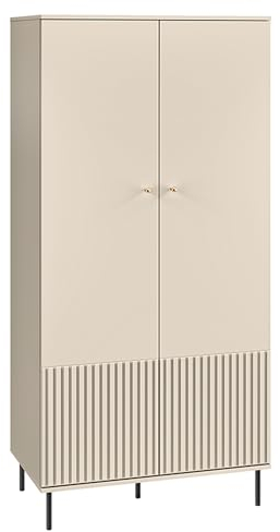 Feldmann Preiswert Wohnen Kleiderschrank Sophie Garderobenschrank 92x53x190cm Kaschmir matt