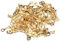 tooloflife 3,2 mm, 100 pezzi isolati in ottone e rame, M3-M6, cilindro aperto, pressato a freddo, connettori a crimpatura per filo, set di capicorda
