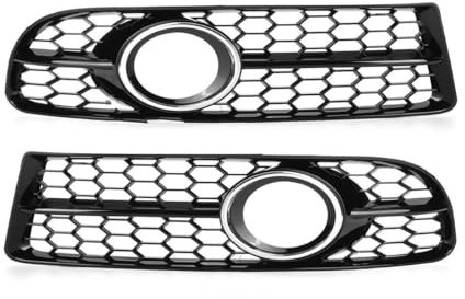 Front gitter Kühlergrill Für Audi A4 B7 / S4 B7 / A4 S-Line 2005–2008 Waben-Front-Sportstoßstange Nebelscheinwerfer-Kühlergrill-Abdeckung 8E0807681F(Color:09)