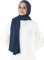 Lina & Lily Damen Instant Hijab Kopftuch Ready-To-Wear Modal Jersey (Indigoblau)