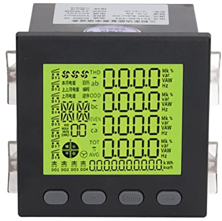 NDNCZDHC 3-Phasen-Leistungsmesser 5A AC220V-Eingang, elektrischer Zähler, Volt-Leistungs-Energiezähler, elektrische Verbrauchsüberwachung
