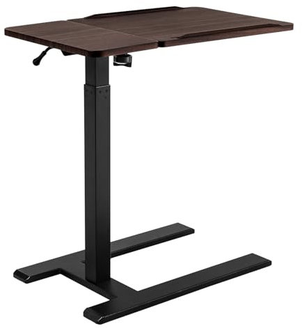 SIHOO D01 Overbed Table - Height & Tilt Adjustable, Laptop Standing Desk with Wheels for Hospital & Home Use