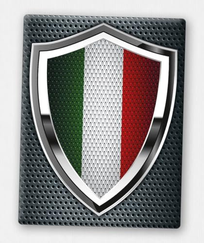 Vespa Emblem - Front-Emblem für Vespa Piaggio Kaskade - 3D-Doming Aufkleber von V.Sticker.com - VP-217 Wappen-Metall-Italia