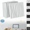 XINZI 3D Wandpaneele PVC Wandverkleidung Wanddeko 50x50 cm, 12 Stück 3D Wandplatten Wall Panels Gaming Wandpaneele, Deckenplatten Wall Deko Panel für Deckenpaneele Wand Panels, Welle Weiß, 3m²