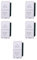 5 MODULI INTERRUTTORE DOPPIO SALISCENDI, BIANCO, COMPATIBILE CON VIMAR PLANA, INTERBLOCCATO, PER TAPPARELLE AVVOLGIBILI, MODULI E FRUTTI 100% COMPATIBILI, MATERIALI DI ALTA QUALITA'