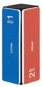 Taco pulidor de uñas manos con 4 fases numeradas a utilizar en secuencia 1 ud.