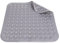 Tapis De Douche, 80 x 80 cm Tapis Antidérapant avec Ventouses avec Trous D'évacuation, Tapis Antidérapant en PVC, Tapis de Douche Carré Lavable, Lavable en Machine, pour Douche et Sauna, Gris