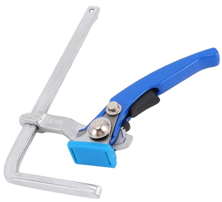 Kelawoly Ratchet Clamp, Fast Release Alloy Steel Industrial Clamp, Self Aligning Design for Woodworking Table Dovetail Slot 160mm X 60mm