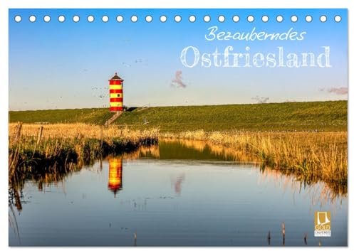 Bezauberndes Ostfriesland (Tischkalender 2026 DIN A5 quer), CALVENDO Monatskalender