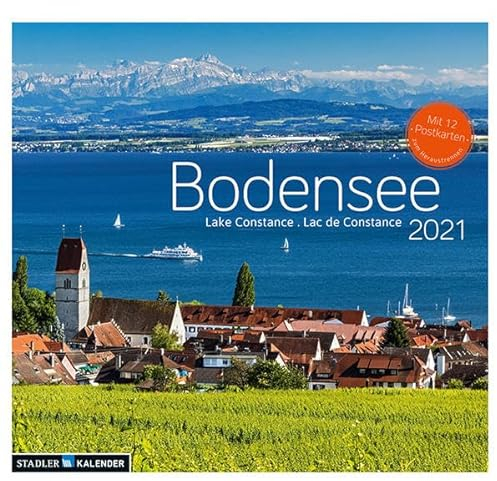 Bodensee 2021: Postkarten-Tischkalender