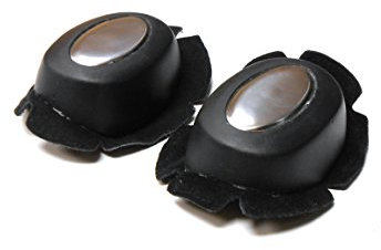 Ginocchiere di alta qualità da moto, con placca in metallo a scorrimento, Paio.