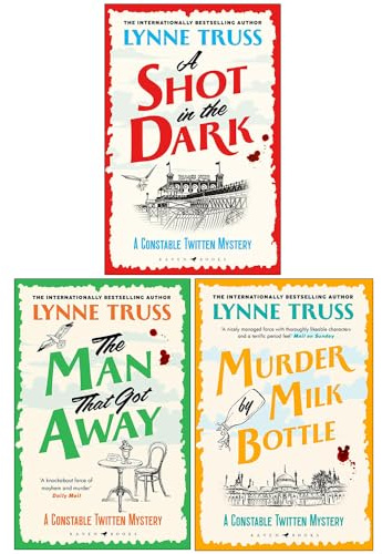 Lynne Truss A Constable Twitten Mystery Collection 3 Books Set (A Shot in the Dark, The Man That Got Away, Murder by Milk Bottle)