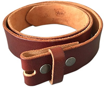 New Red Brown Color Western Cowboy Vintage Snap On Leather Belt Gürtel (S 37 inches 95 cm)