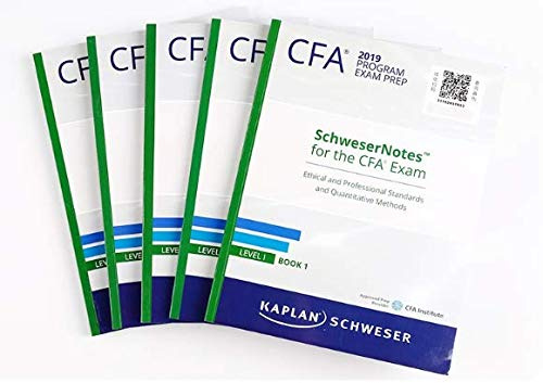 2019 CFA Level 1 Kaplan Schweser Notes + Advanced Financial Calculator BAII Plus