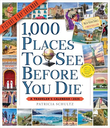 1,000 Places to See Before You Die Picture-A-Day® Wall Calendar 2026: A Traveler's Calendar
